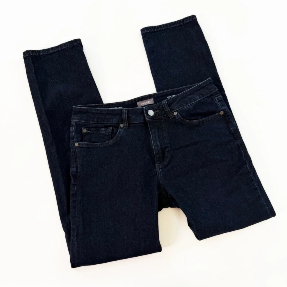 DL1961 Nick Slim Jeans Mens 31 x 31 Dark Wash Stretch